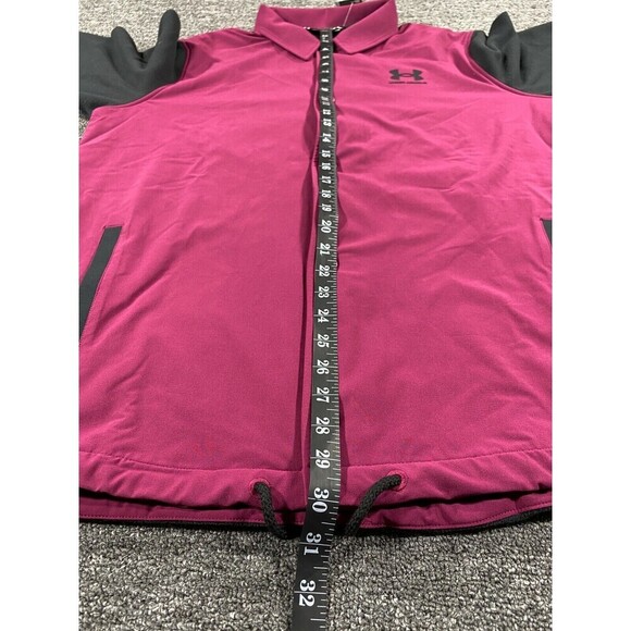 Under Armour Jacket Mens Large Purple Black Waterproof Fleece Insulated 1357116 - Picture 6 of 11